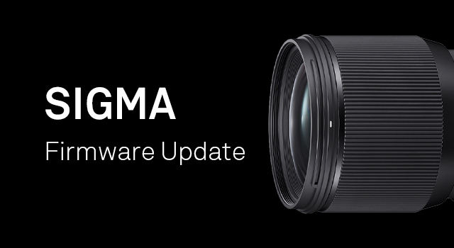Firmware update for SIGMA Global Vision lenses in Canon EF-mount